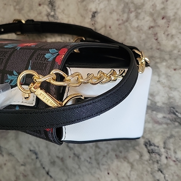 Steve Madden Crossbody Blk Floral Clutch NWT! - Picture 4 of 10